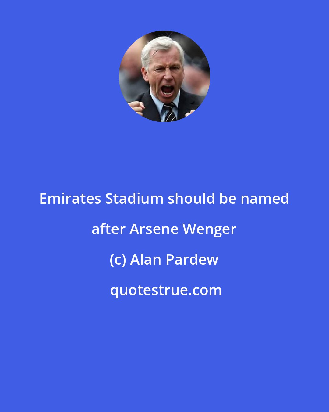 Alan Pardew: Emirates Stadium should be named after Arsene Wenger