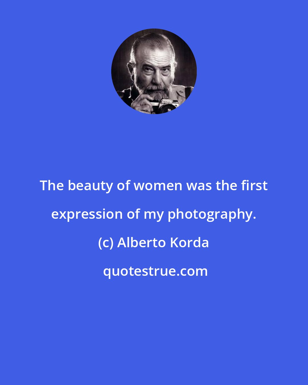 Alberto Korda: The beauty of women was the first expression of my photography.