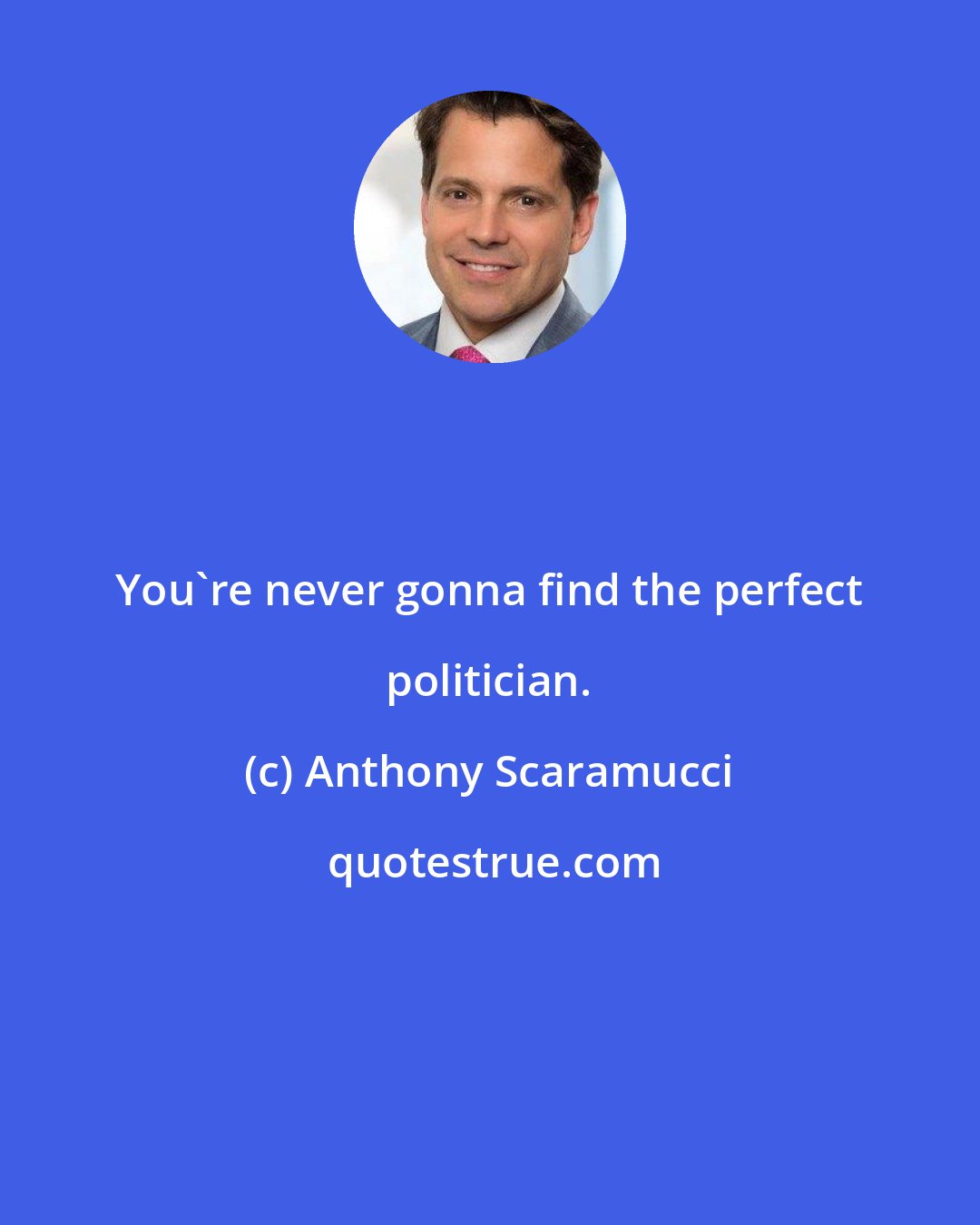 Anthony Scaramucci: You're never gonna find the perfect politician.