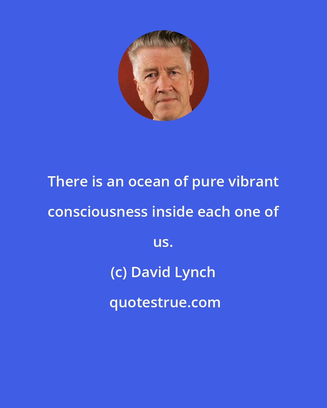 David Lynch: There is an ocean of pure vibrant consciousness inside each one of us.