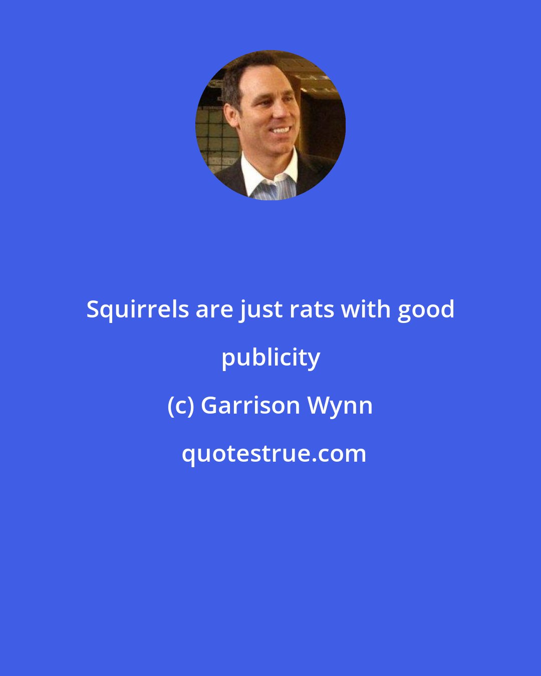 Garrison Wynn: Squirrels are just rats with good publicity