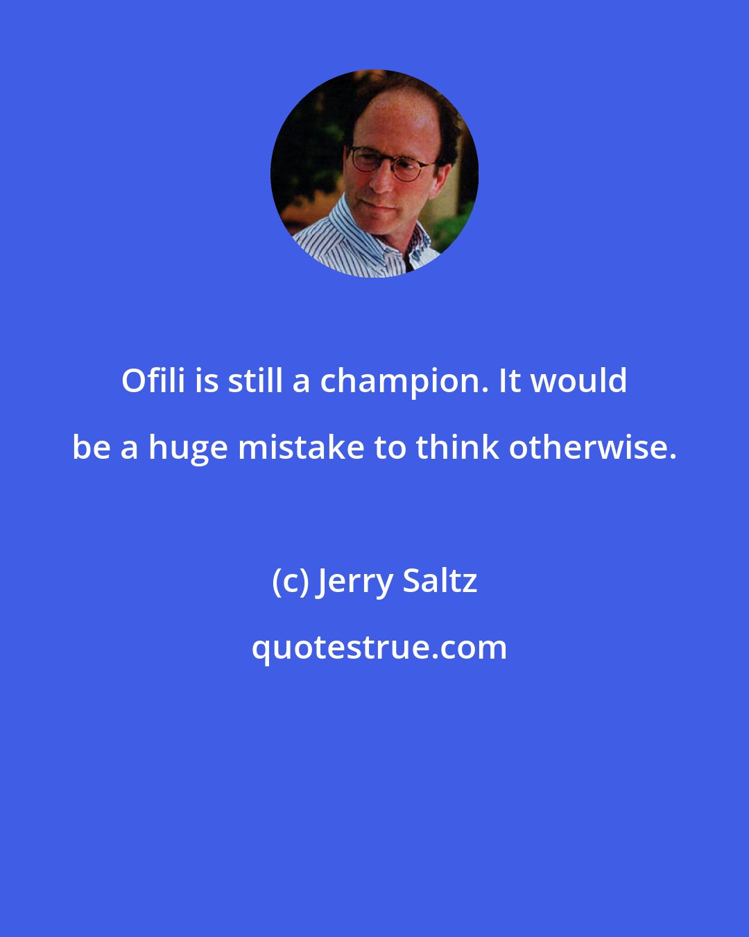 Jerry Saltz: Ofili is still a champion. It would be a huge mistake to think otherwise.