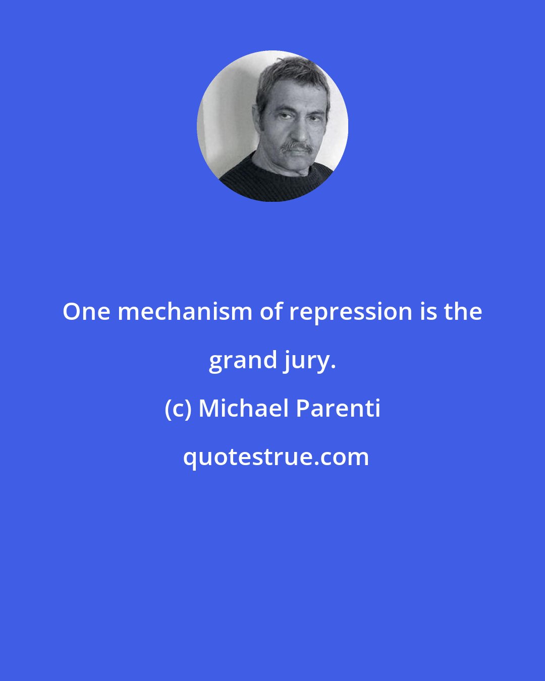 Michael Parenti: One mechanism of repression is the grand jury.